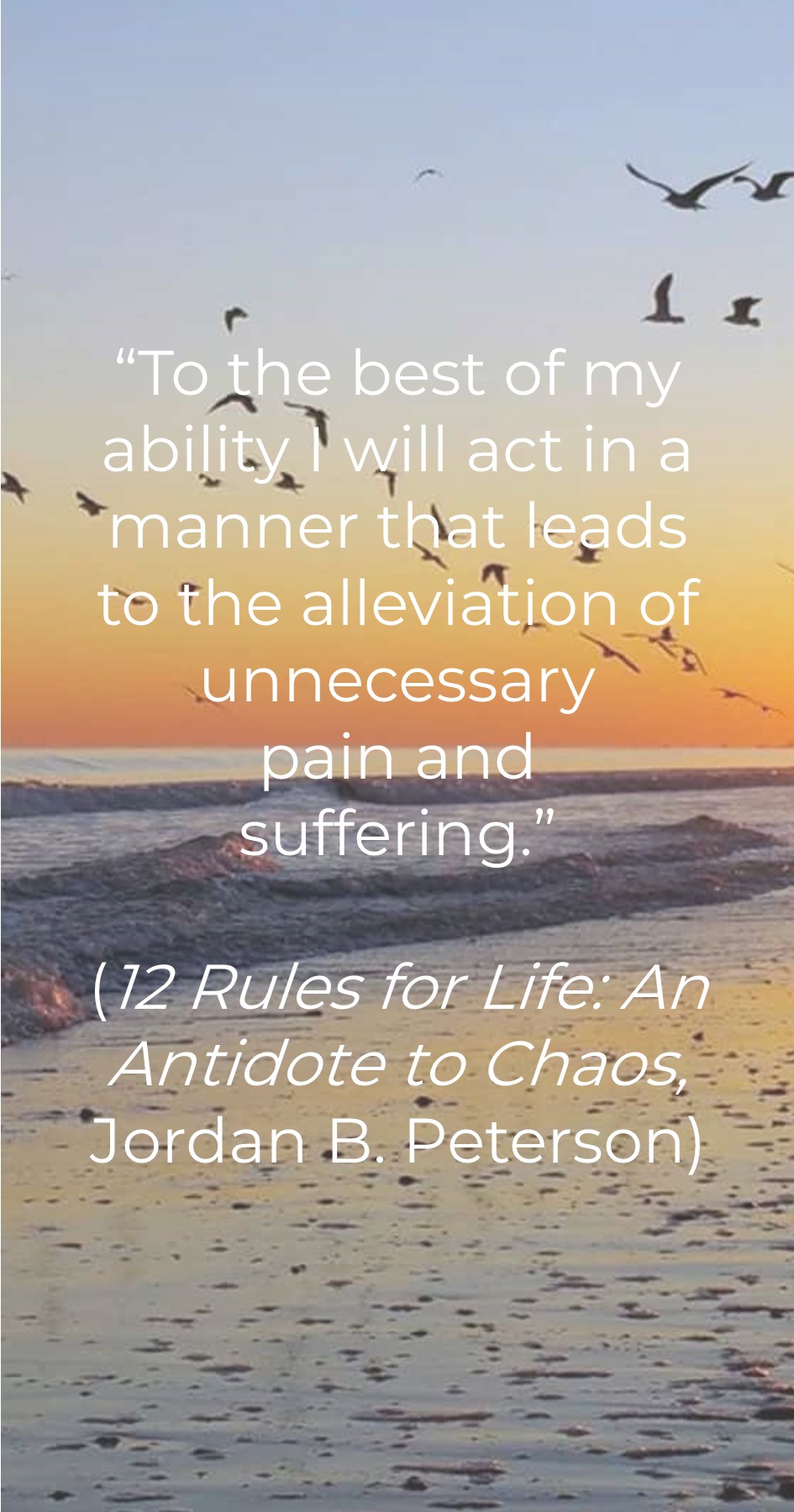 alleviate unnecessary pain and suffering