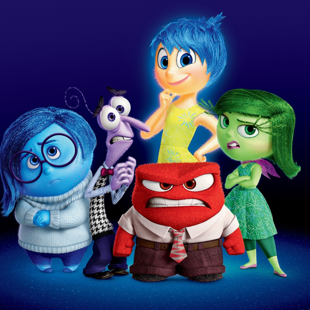 Inside Out (Joy, Sadness, Anger, Fear, Disgust)