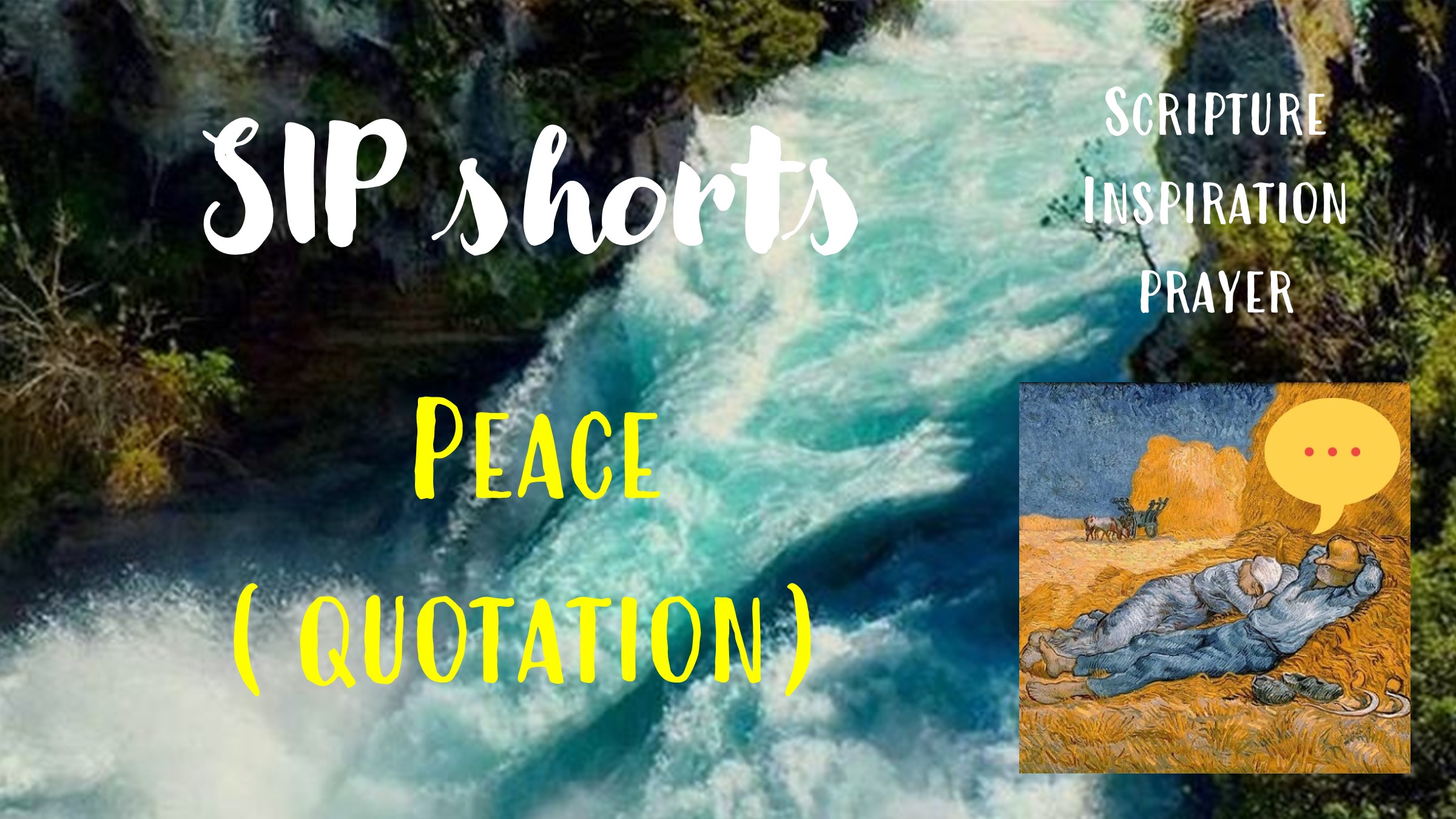 Peace – Quotation SIP #shorts (Scripture, Inspiration, Prayer – devotions on God’s attributes)