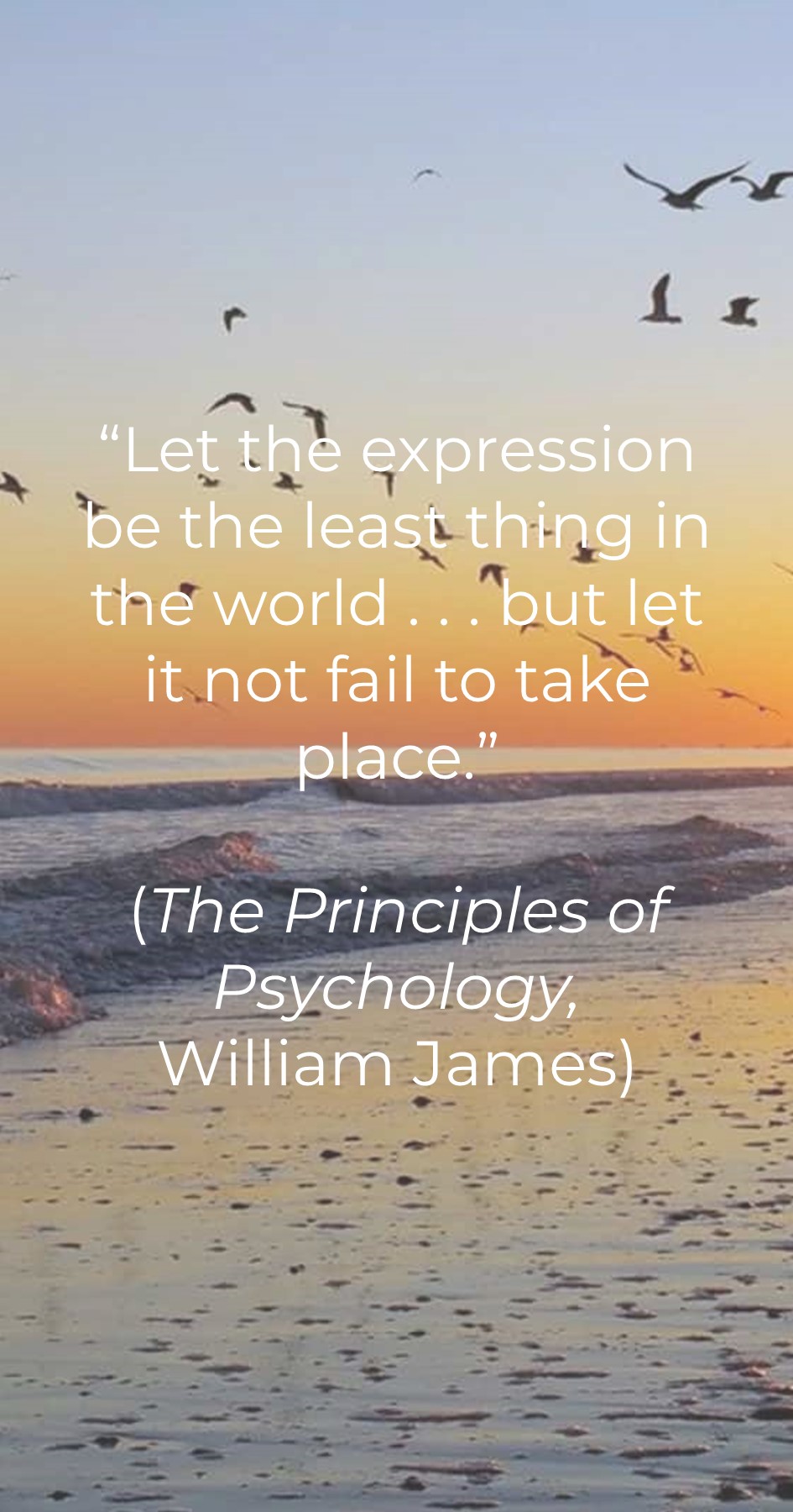 take advantage of every concrete opportunity to act (Think About It)