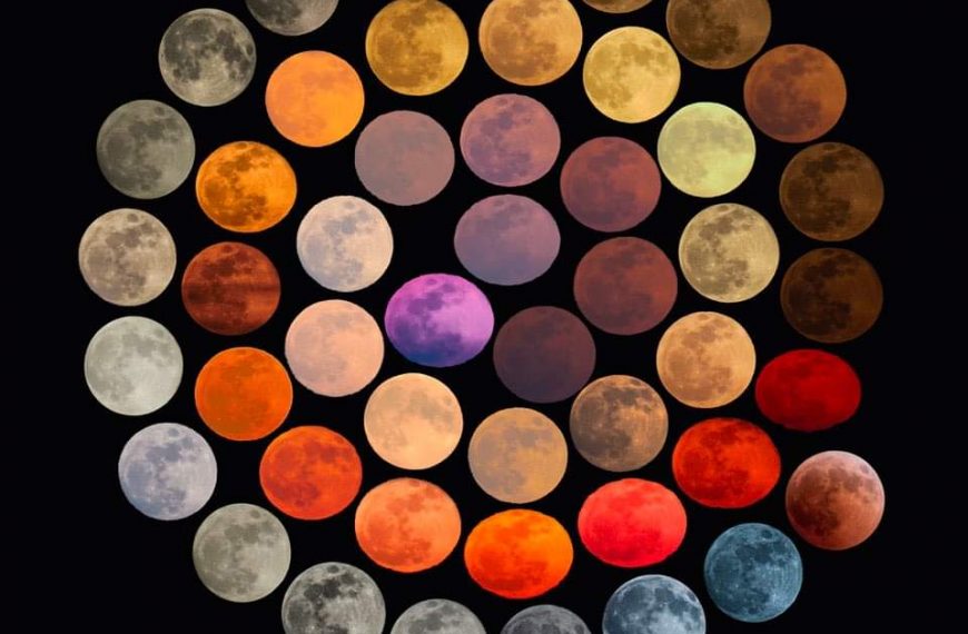Multicolored Moon