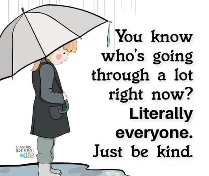 Who’s going through a lot right now?
