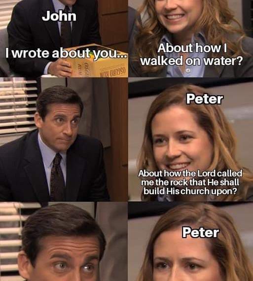 if john and peter were in the office