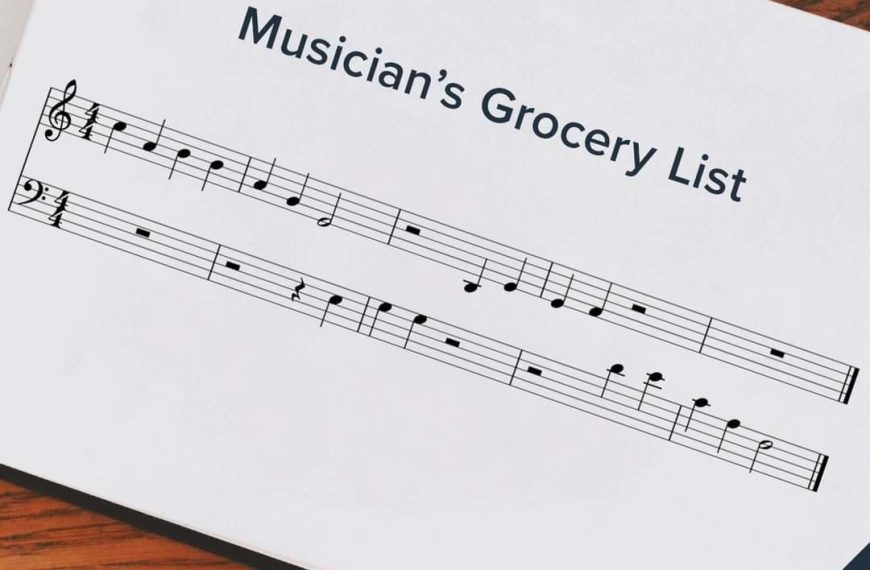 musician’s grocery list