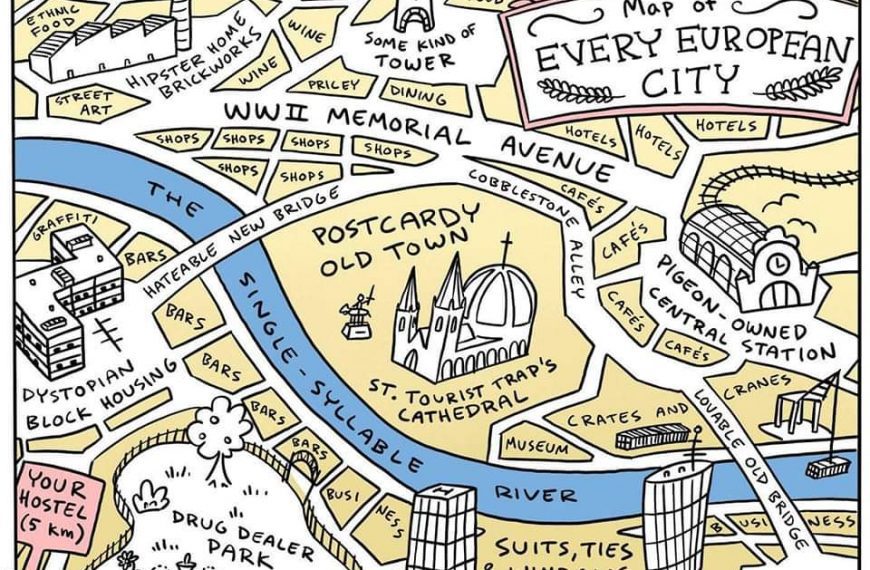 map of every european city