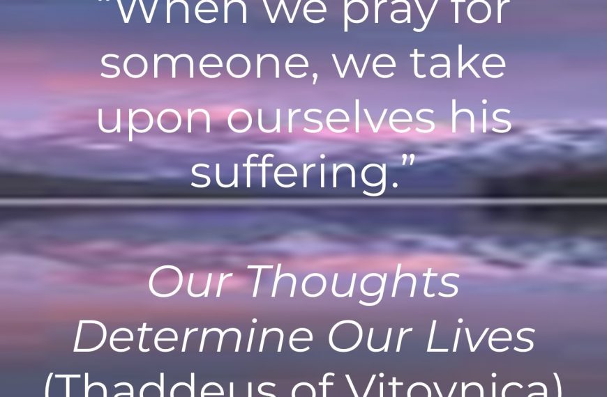 take suffering upon ourselves (Think About It)