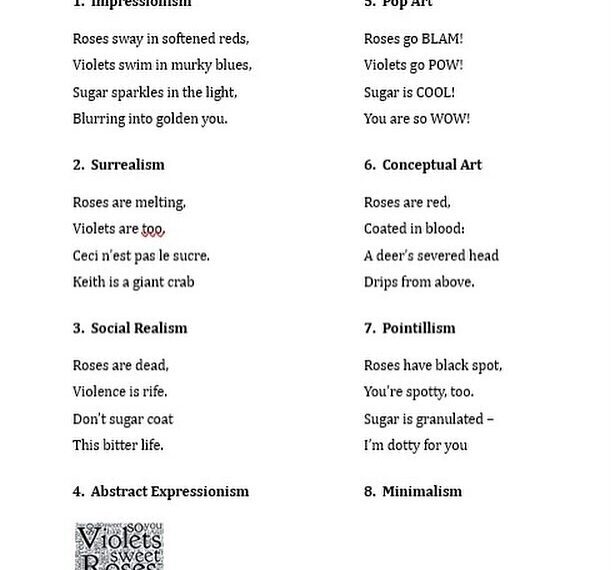 a brief history of modern art in poetry