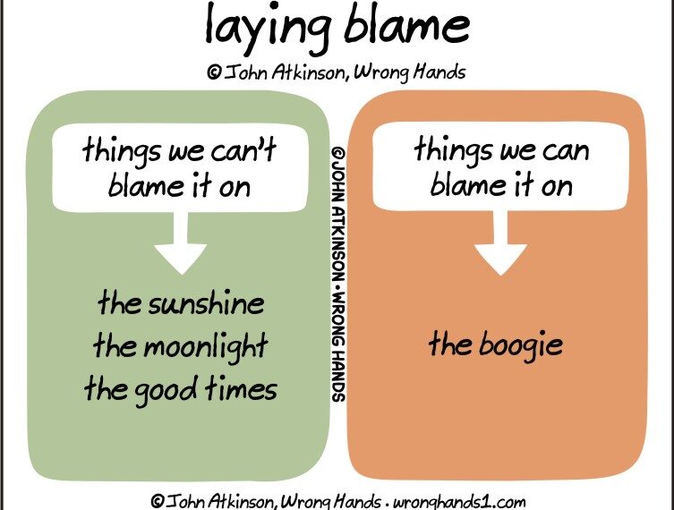laying blame