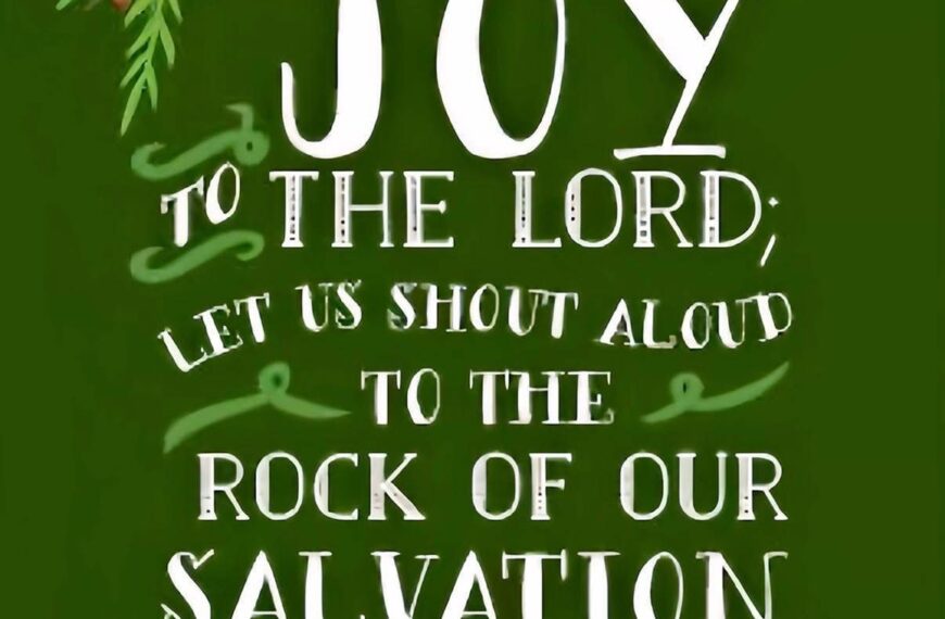 Come, let us sing for joy to the Lord!